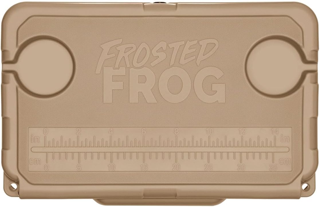 USA Made Frosted Frog 20 Quart Ice Chest Heavy Duty High Performance Roto-Molded Commercial Grade Insulated Cooler