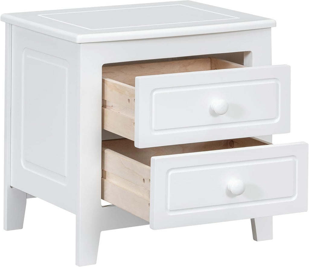 Harper & Bright Designs Bedroom Set Furniture, 3-Pieces Bedroom Sets, Queen Size Wood Platform Bed and 2 Nightstands, White