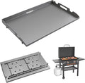 Griddle Replacement Top for Blackstone 28' Griddle 1517 1853 1883 1803 1924, Heavy Duty Steel Flat Top Griddle for Blackstone 2 Burner Gas Grill with Rear Grease System