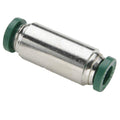 Parker Hannifin 62PLP-4-pk20 Prestolok PLP Union Push-to-Connect Fitting, Nickel Plated, 1/4' Push-to-Connect Tube x 1/4' Push-to-Connect Tube, Brass (Pack of 20)