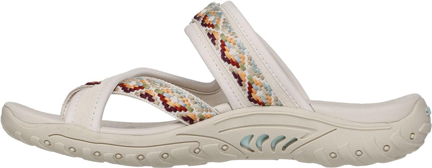 Skechers - Womens Reggae - Day-Dreamers Sneakers, Color Natural/Multi, Size: 10 M US