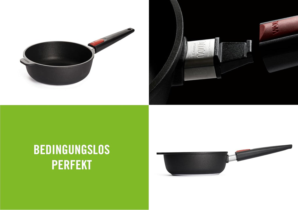 Woll Induction Line Professional Non Stick Cast Aluminium 24 cm Saute/Deep Frying Pan, 2.5 Litre