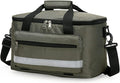 First Aid Bag Empty,Travel Emergency Pouch Lightweight Medicine Storage Bag Multifunctional Layered for Emergency Home Office(Army Green)