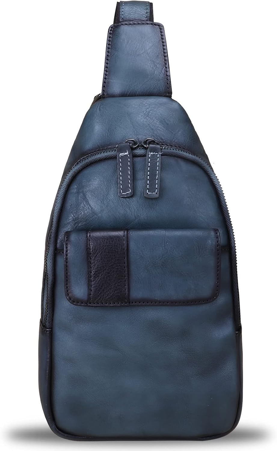 Genuine Leather Sling Bag - Handmade Leather Backpack for Women and Men - Crossbody, Chest Bag