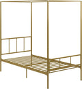 Novogratz Marion Canopy Bed Frame, Gold, Twin