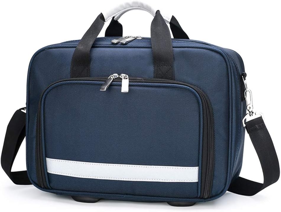 First Aid Kit Bag with Shoulder Strap, Emergency Survival Trauma Insulin Cold Storage with Labeled Compartments, Large-Capacity Outdoor Waterproof Rescue