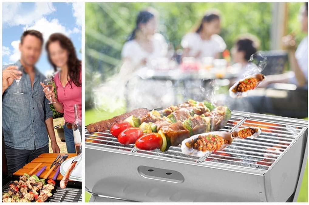 Bbq Grill Charcoal Grill Charcoal Stove Portable Charcoal Grill Tabletop BBQ Grill Folding Small Barbecue Grill For Outdoor Grilling Camping Barbecue Grill Charcoal Griddle
