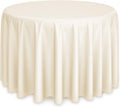 Lann's Linens - 20 Premium 108' Round Tablecloths for Wedding/Banquet/Restaurant - Polyester Fabric Table Cloths - Ivory