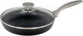 Swiss Diamond Nonstick Frying Pan Hybrid Ceramic and Diamond-Infused Fry Pan With Glass Lid, Dou Ceramic, Dishwasher and Oven Safe Fry Pans (9.5 IN)