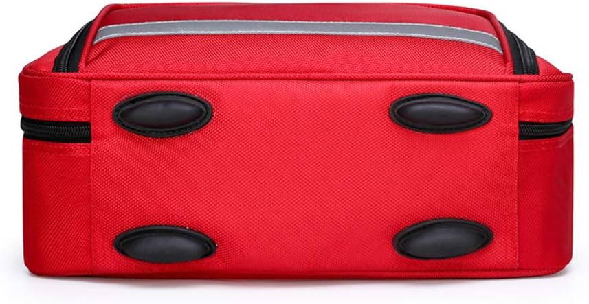 First Aid Kit Bag with Shoulder Strap, Emergency Survival Trauma Insulin Cold Storage with Labeled Compartments, Large-Capacity Outdoor Waterproof Rescue