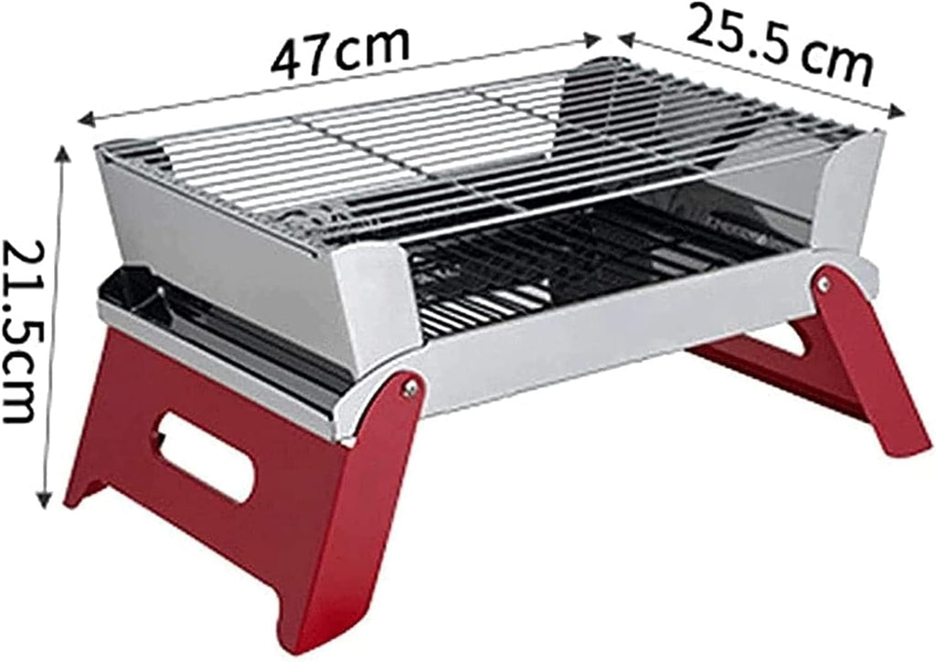 Bbq Grill Charcoal Grill Charcoal Stove Portable Charcoal Grill Stainless Steel Folding Grill Tabletop Outdoor BBQ Grill For Picnic Barbecue Grill Charcoal Griddle