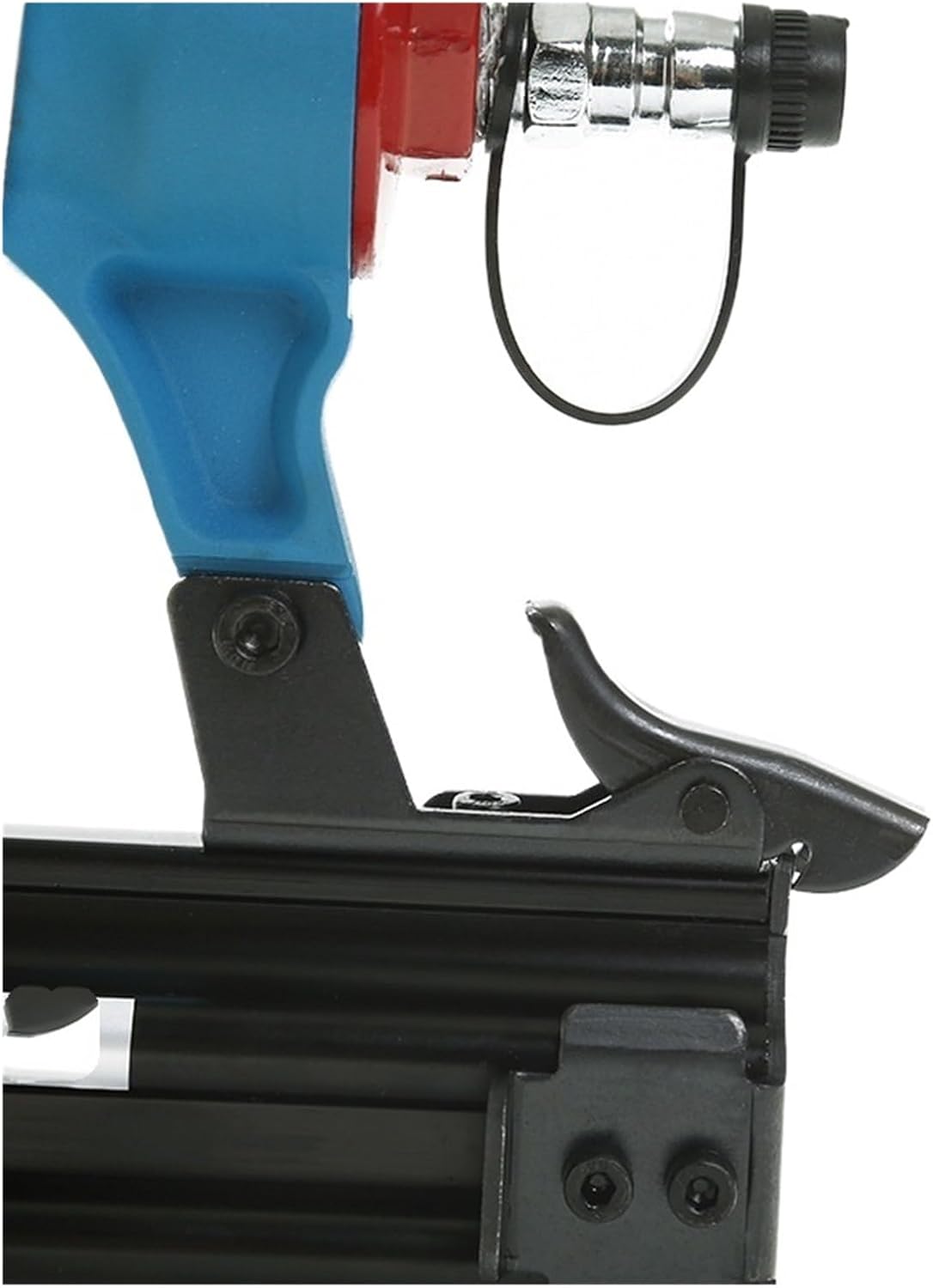 Oil-Free Pneumatic Staple Gun F50 Pneumatic Straight Nail Gun Pneumatic Brad Nailer Woodworking Tool Pressure 4-8Mpa Nail Length 10-50MM Capacity
