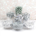 Silver Deluxe Bulk Candy Buffet Mix Including Chocolates, Buttermints & More Wrapped Assorted Treats - Ideal For Dessert Tables And Party Displays (9.5lbs)