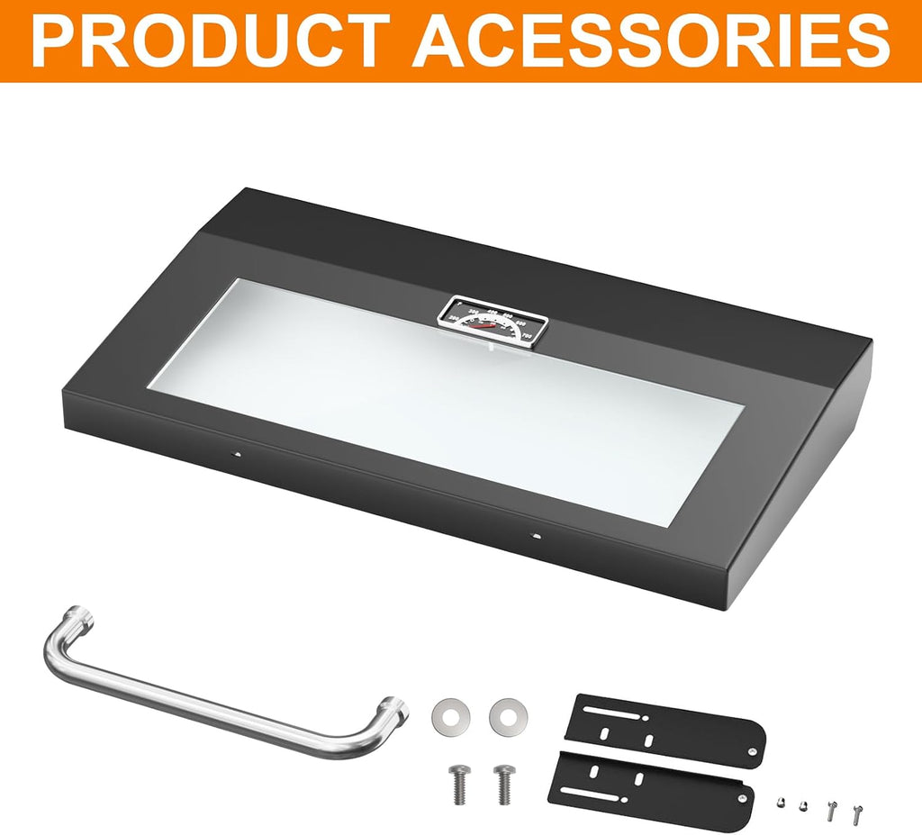 BBQ Future Upgrade Hinged Lid for Blackstone 36 inch Griddle, Clear View Grill Hard Cover for Blackstone 36' Griddle Omnivore 1554 1863 1825 1818 2177 Original Flat Top Griddle Hood