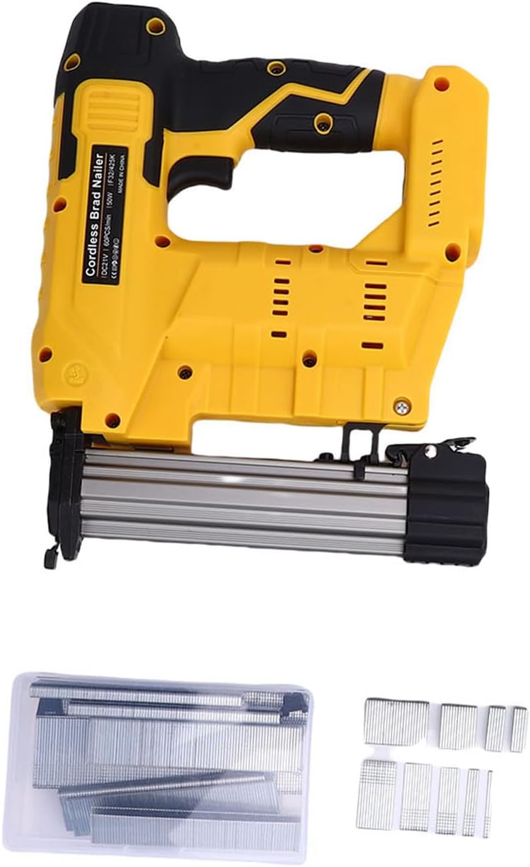 Naroote Cordless Brad Nailer 2 in 1, Nail Gun Battery Powered with Comfortable Handle, Water Proof, Lightweight & Safety Self Locking Switch for Woodworking, Carpenter