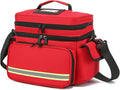 First Aid Kit Bag Empty, Portable Medicine Storage Bag with Multi Pockets,Double-Layer Medicine Pill Bottle Organizer, First Aid Box for Travel and Home Storage