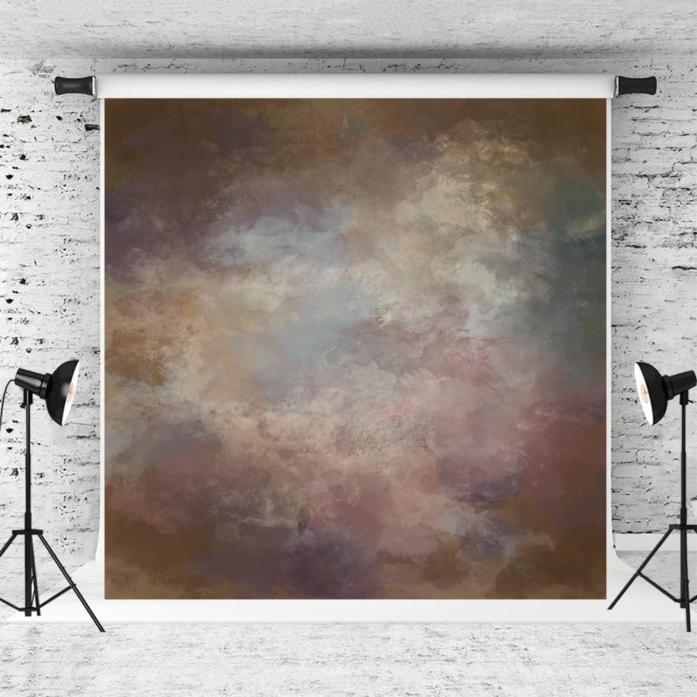 Kate 10x10ft Fine Art Portrait Photography Backdrop Brown Grey Abstract Photo Background Photo Studio Props