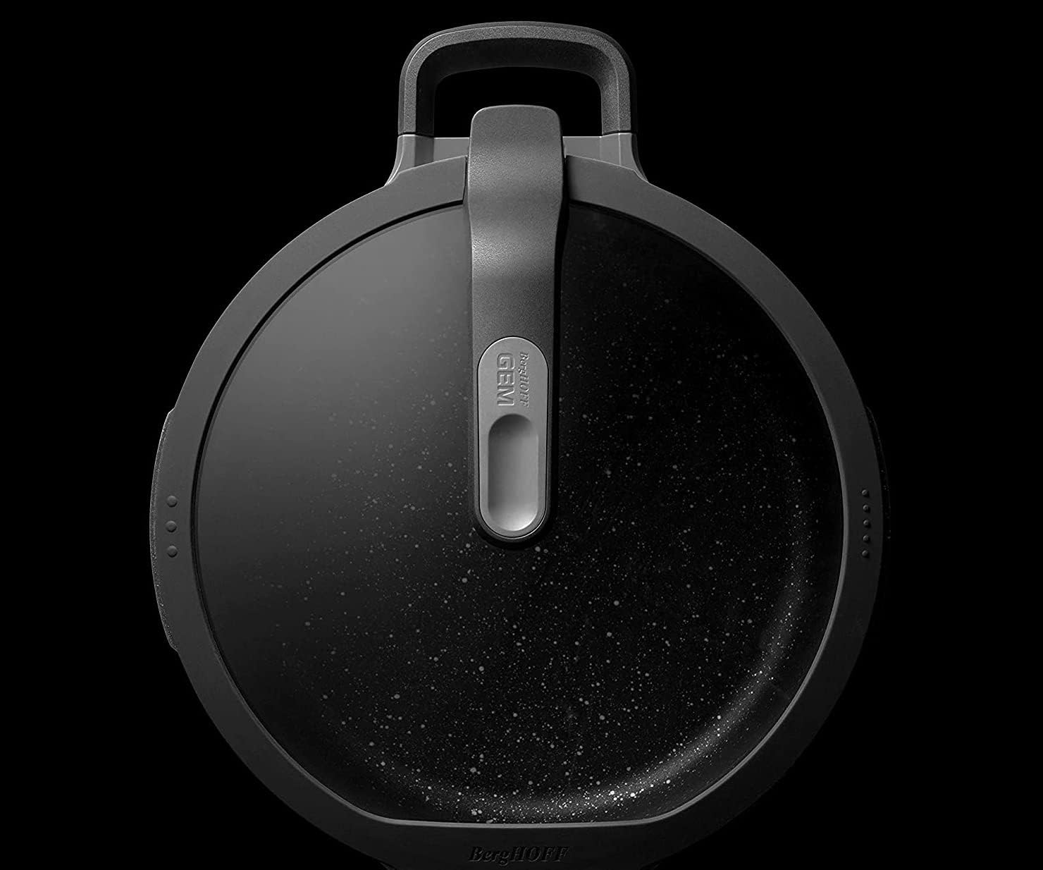 Berghoff GEM Non-stick Sauté Pan 10' 3.5qt., Stay-cool, Detachable Handle, Glass Lid, Ferno-Green, Non-Toxic Coating, Induction Cooktop Ready