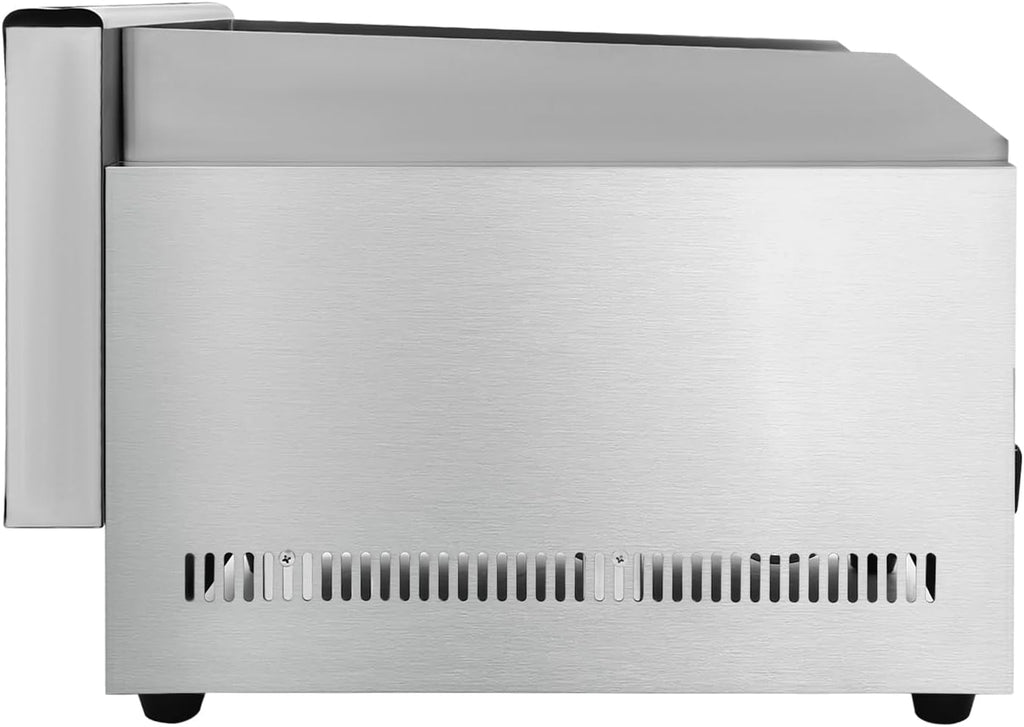 2 Burner Flat Top Gas Griddle,Outdoor Camp Picnic Barbecue LPG BBQ Grill,Commercial Tabletop or Freestanding Burners with 2 Grills Pans and Knob Switches,Portable Gas Grill Camping Griddle Station