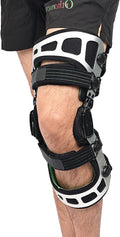 Orthomen Double OA Knee Brace Booster Instability of Ligament Injury & Protect Knee Joint after Knee Surgery Medial & Lateral Support (M/Left)