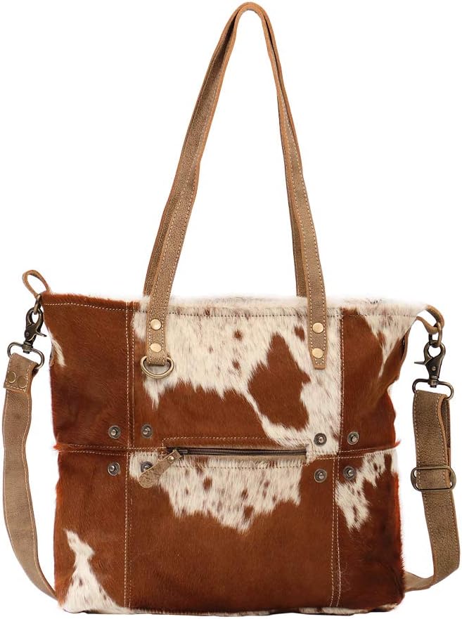 Myra Bag Cowprint Purse - Cowprint Bags for Women, Over The Shoulder Purse