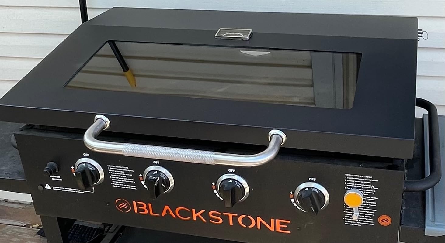 BBQ Future Griddle Lid for Blackstone 28 inch Griddle, Clear View Griddle Hard Cover Hood for 28' Blackstone 1517 1853 2206 1885 and More, Flat Top Cooking Station