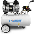Portable 8 Gal Aluminum Tank Air Compressor, Rustproof, Lightweight at Only 37.5 Pounds, Efficiency Dual Air Intakes, Quiet Air Compressor, 68dB, Ideal for DIY, Home & Garage Applications