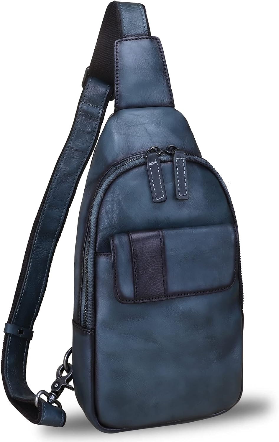 Genuine Leather Sling Bag - Handmade Leather Backpack for Women and Men - Crossbody, Chest Bag