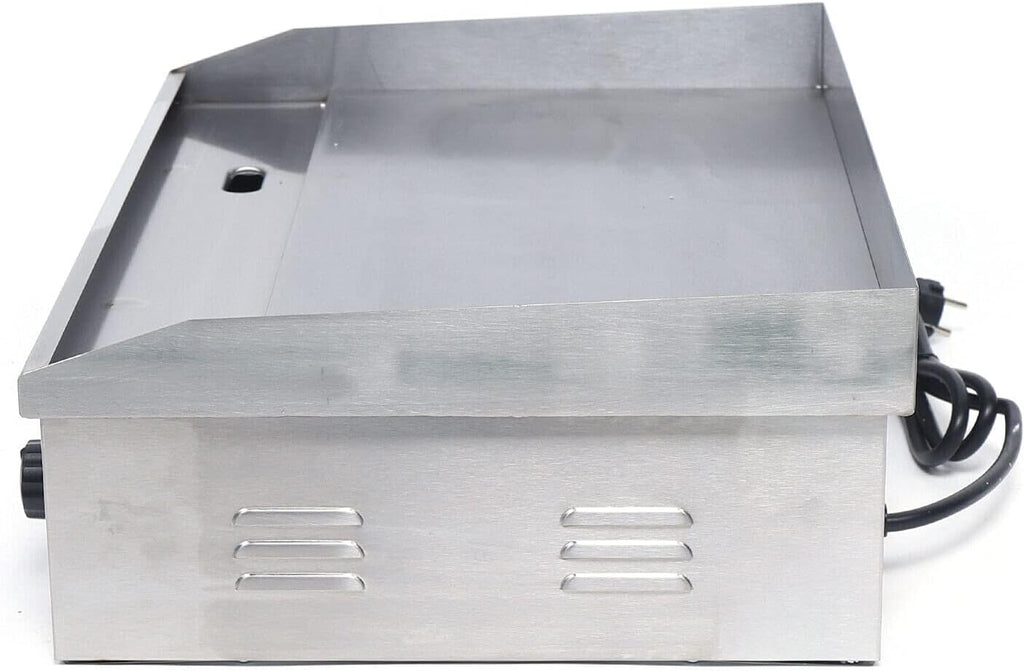 TFCFL Electric Countertop Flat Top Griddle,3KW Commercial Grill Griddle Stove with Adjustable Temperature Control£¬Stainless Steel Teppanyaki Gril for Kitchen