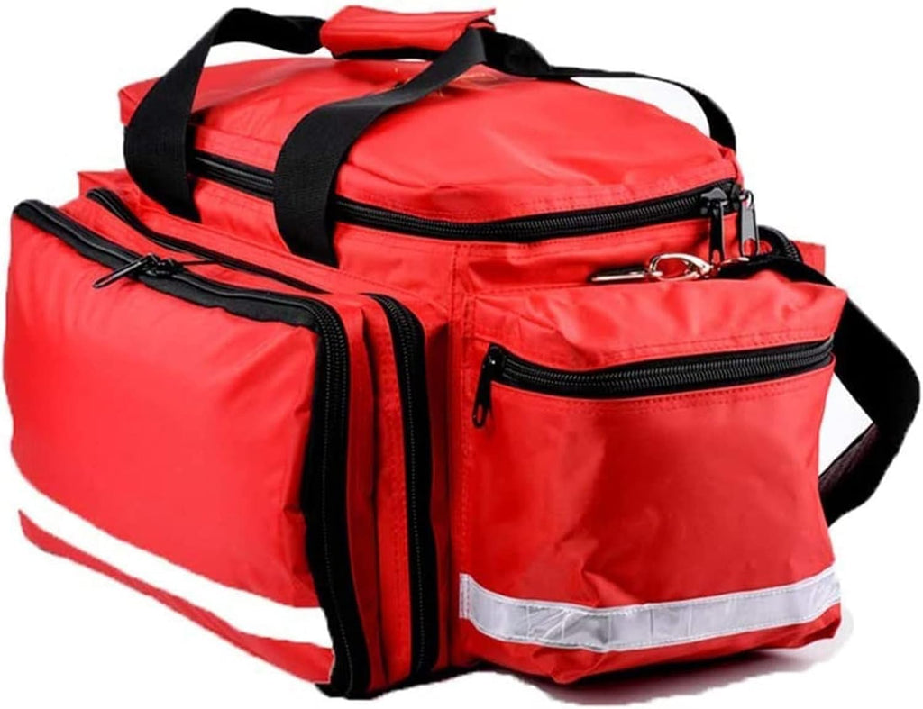 Portable First Aid Bag, Large Capacity Medical Kit Complete Emergency Response Empty Trauma Bag, for Rescue, Nurse, Paramedic Multi Pockets Bag