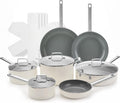 ChefRobot Nonstick Ceramic Cookware Set Healthy Pots And Pans Set Induction Kitchen Cookware sets Non Toxic Pots And Pan Set,PFOA ＆ PTFE Free (12 Pcs-Cookware Sets)