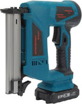 Cordless Brad Nailer, Battery Powered Electric Nail Gun with Battery Charger for Upholstery, Material Repair, Carpentry, DIY, Home Improvement, Woodworking (US)
