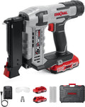 Electric Nail Gun, 23 Gauge Cordless Pin Nailer, 3/8' to 1-3/8' Nails, Battery Powered, 2×Batteries, Charger, and 3600 Nails Included (L823-PN)
