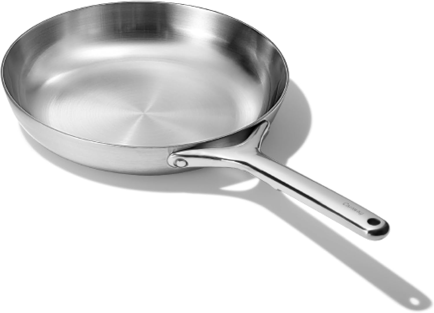 Caraway Stainless Steel Fry Pan (2.7 qt, 10.5') - 5-Ply Stainless Steel Pan - Oven Safe & Stovetop Agnostic - Non Toxic, PTFE & PFOA Free