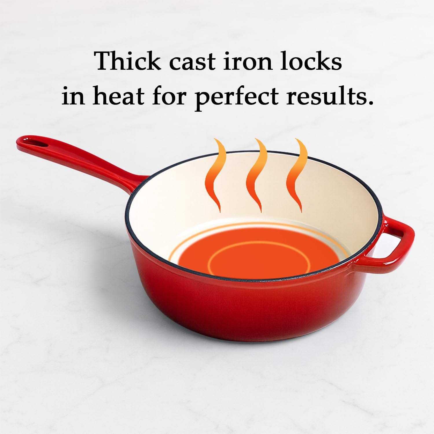 QuliMetal Nonstick Enameled Cast Iron Cookware Set, 4-Piece Pots and Pans Set with Lids, Dutch Oven for Sourdough Bread Baking, Oven Safe up to 500°F, Compatible with All Stovetops