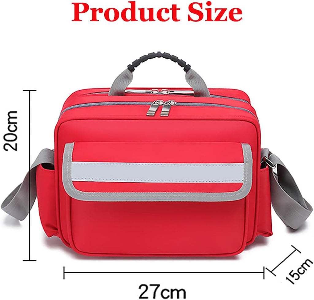 First Aid Kit Bag Empty, Travel Medical Portable Pouch Medicine Organizer Storage, Emergency for Home Outdoor Camping Hiking Office Car(Green)