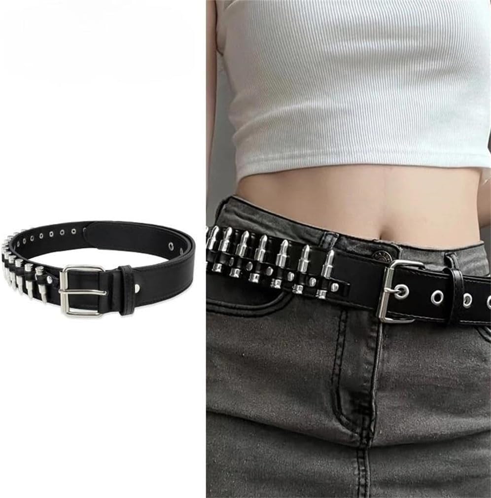 Women Punk Rivet Belt Cosplay Style For Halloween Costume Dress Wear