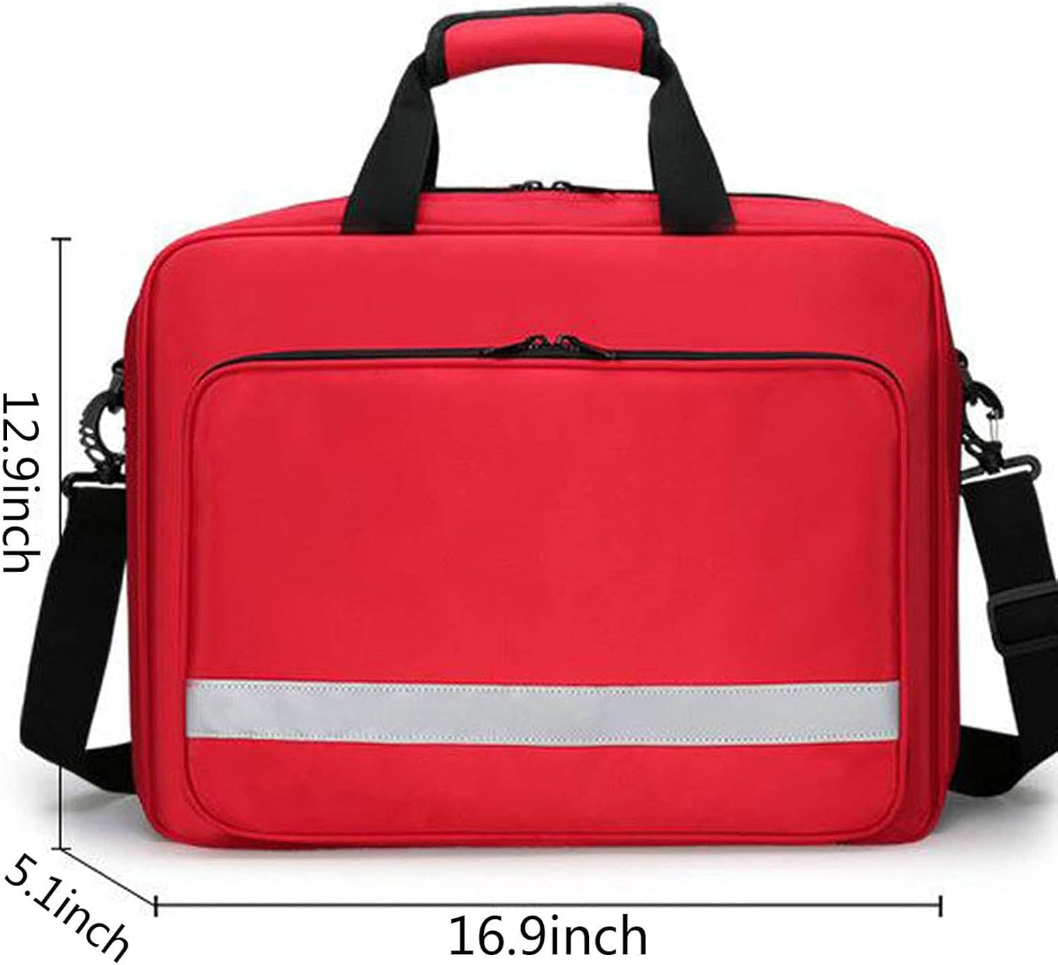 Emergency Kits, Insulated Medicine Carrying Case Bag, Mini First Aid Kit Compact Small Travel Medication Organizer Emergency Medical Pouch Holds Home, Camping, Office, Travel Red