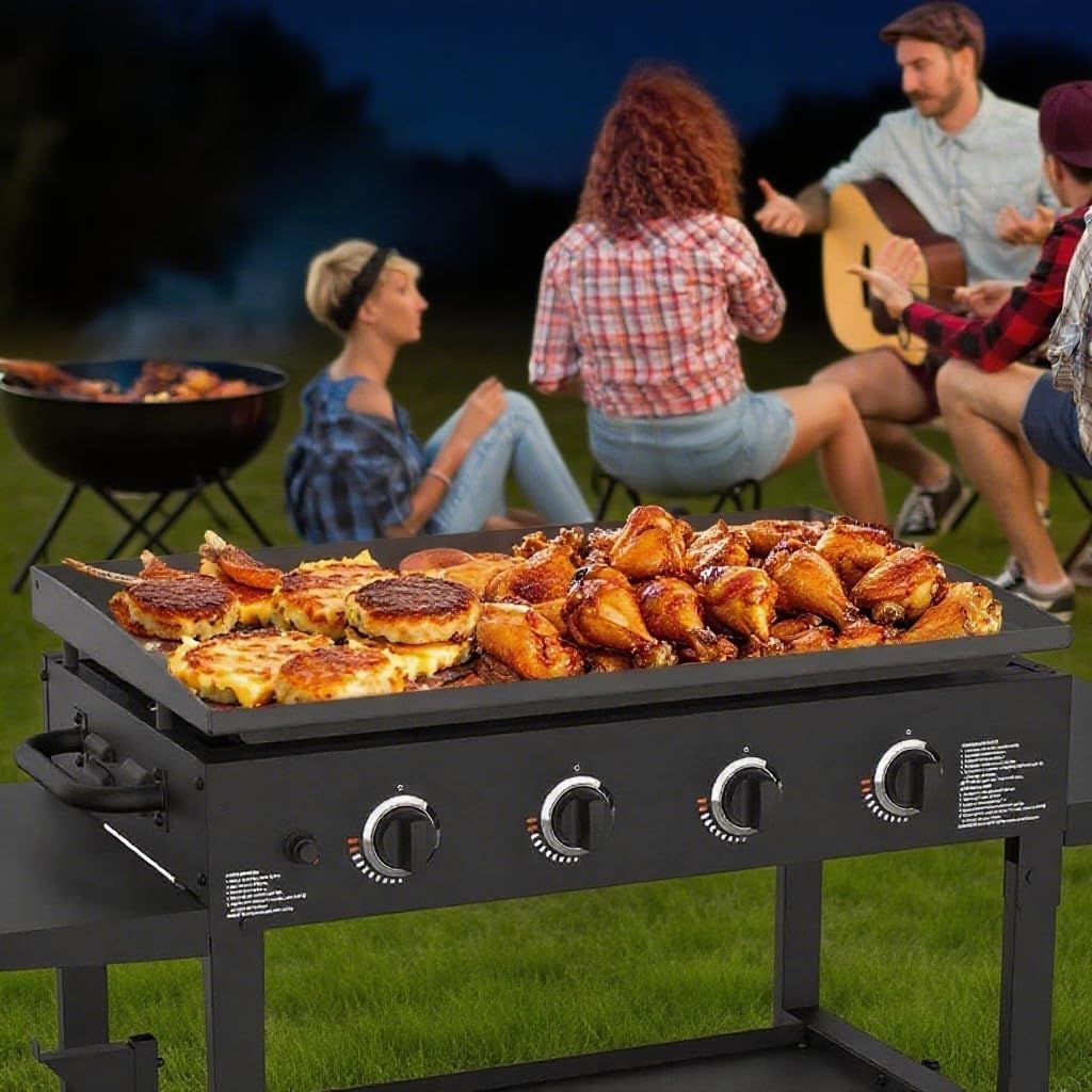 SafBbcue 36 inch Griddle Replacement Top for Blackstone 36' 4 Burner Griddle Grill, Blackstone 36 inch Grill 1554 1565 1841 2149 1836 1984 Replacement Top, Heavy-duty Steel