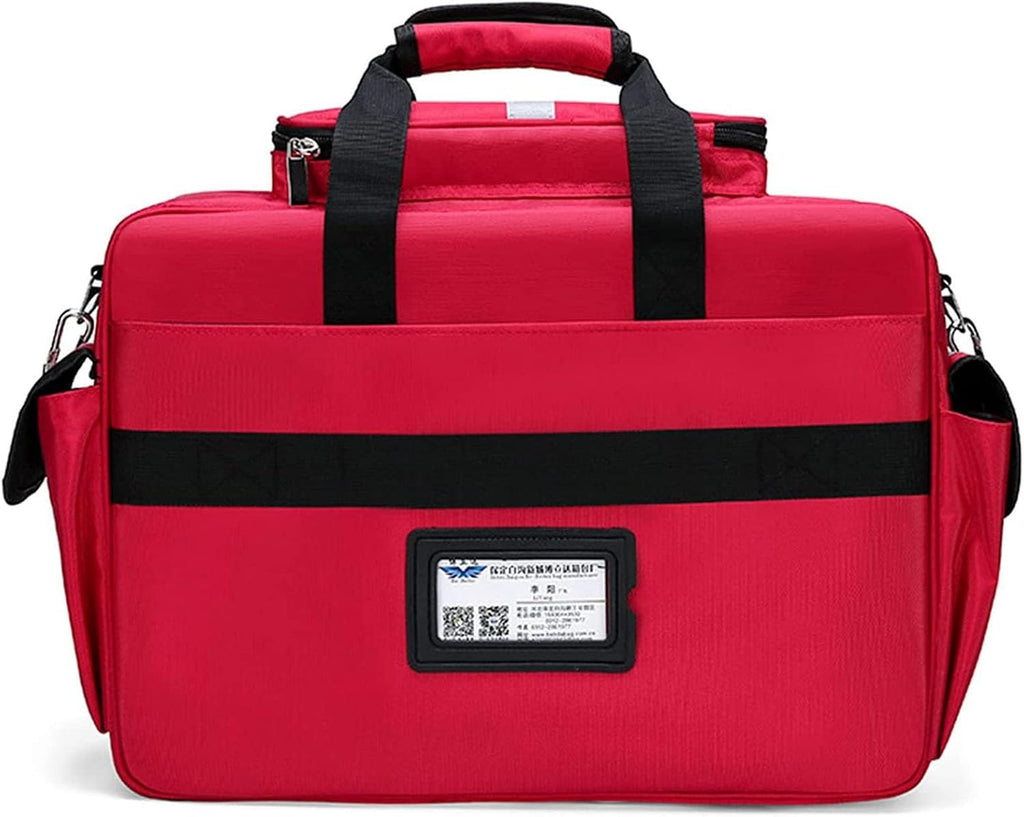 Professional First Aid Kit Bag, Large Capacity, Waterproof Emergency Rescue Ideal for EMT, EMS, Paramedics Portable Storage with Dividers(B)