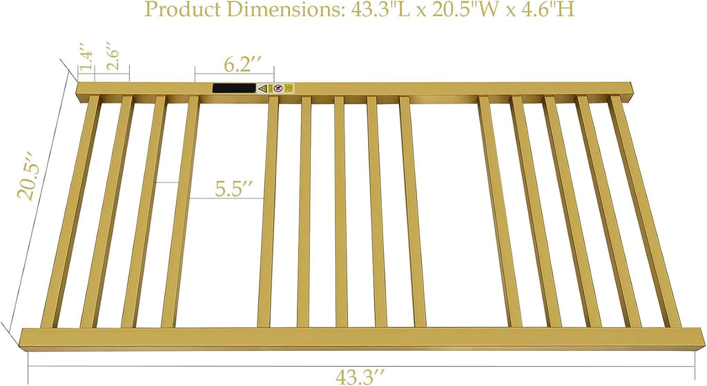 Luxury Heated Towel Rack Wall Mounted Towel Warmers, 14 Bars Towel Warmer Rack for Bathroom with Timer & Temperature Multi-Level Adjustable, Hardwired and Plug-in Compatible (Brushed Gold)