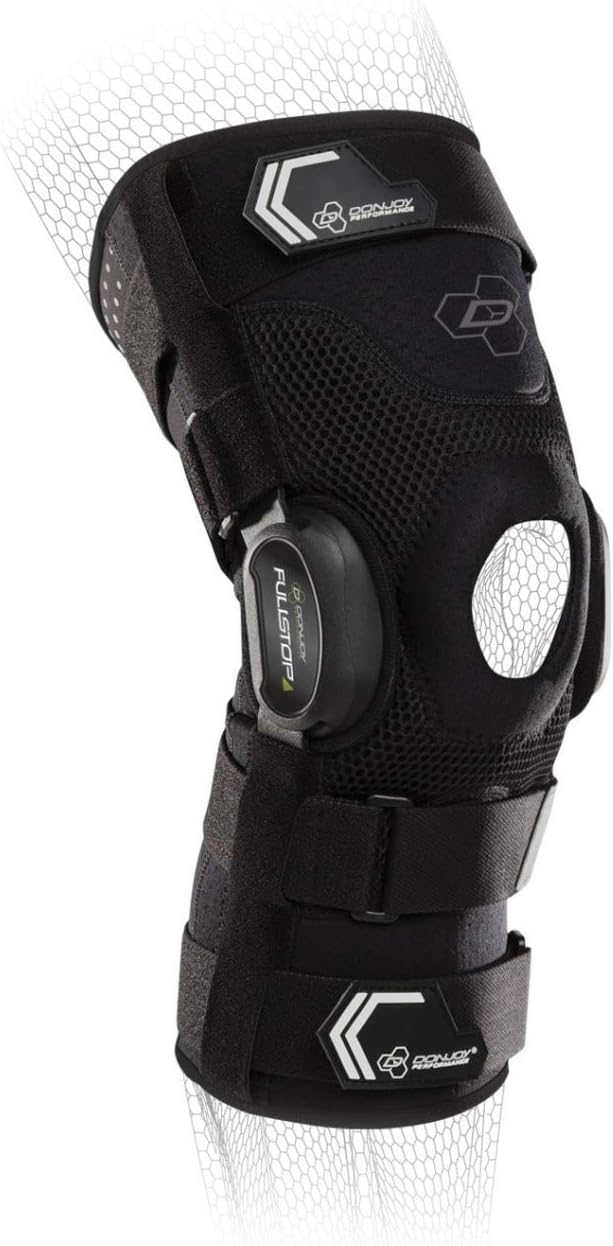 DonJoy Performance BIONIC FULLSTOP Knee Brace - ACL, Meniscus Injuries, Joint and Patella Instabilities, Moterate Sprains