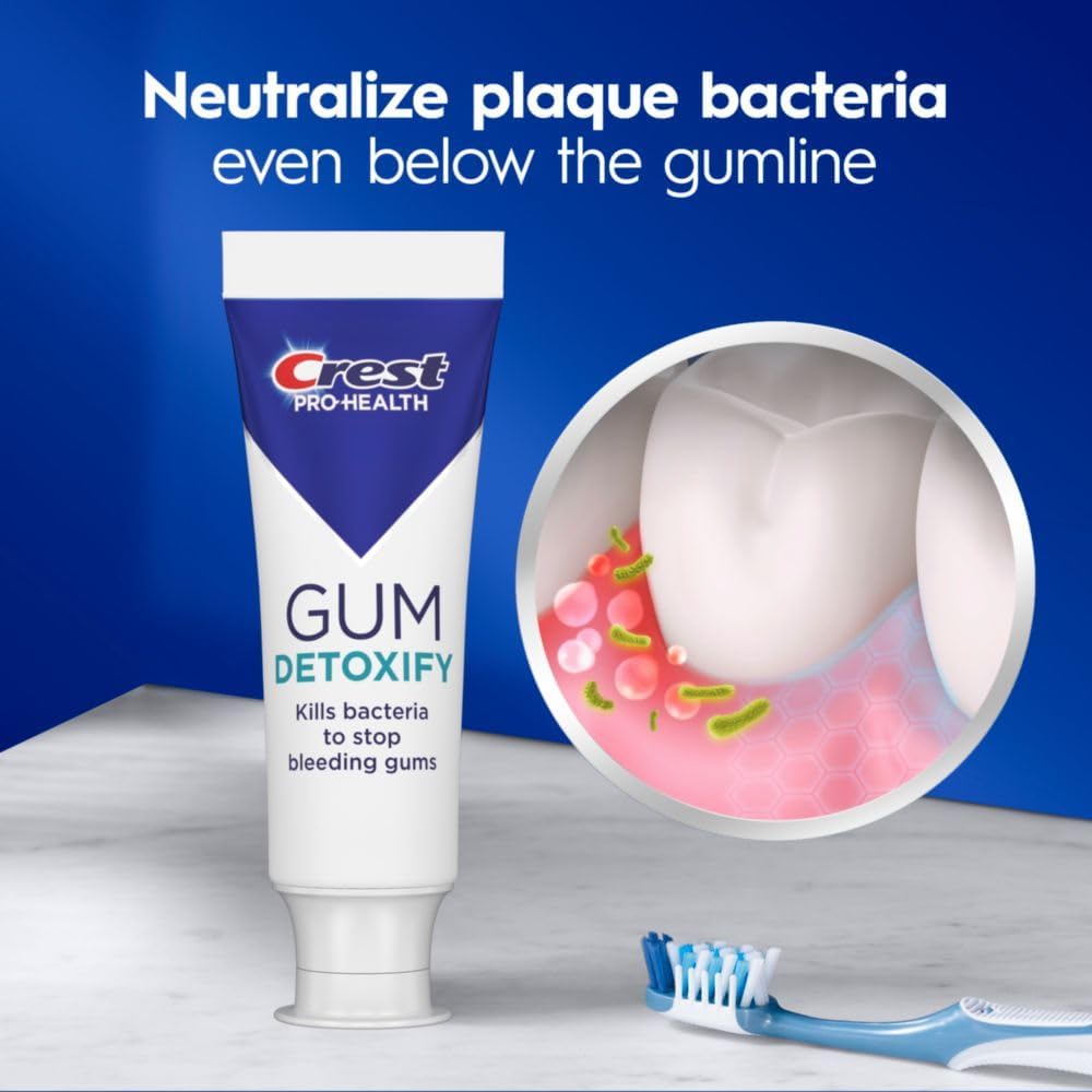 Crest Pro-Health Gum Detoxify Deep Clean Toothpaste, 4.8 oz Pack of 24 - Anticavity, Antibacterial Flouride Toothpaste, Clinically Proven, Gum and Enamel Protection, Plaque Control