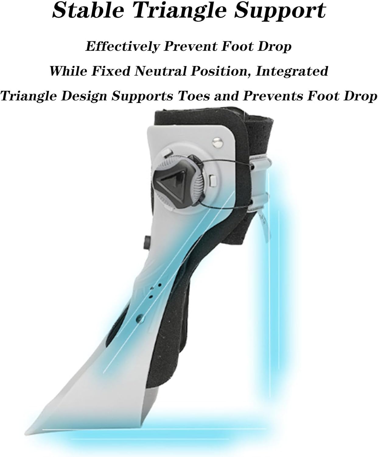 01Support Ankle Stabilizer Brace, Ankle Orthosis Splint Support with Inflatable Airbag Lining for Injury Recover, Running,Sports,B Right,L-A Right-XL