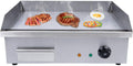 Electric Countertop Griddle, 3000W 21.6'' Commercial Heavy Duty Restaurant Tabletop Flat Top Grill Machine Adjustable Temperature Control with US Plug
