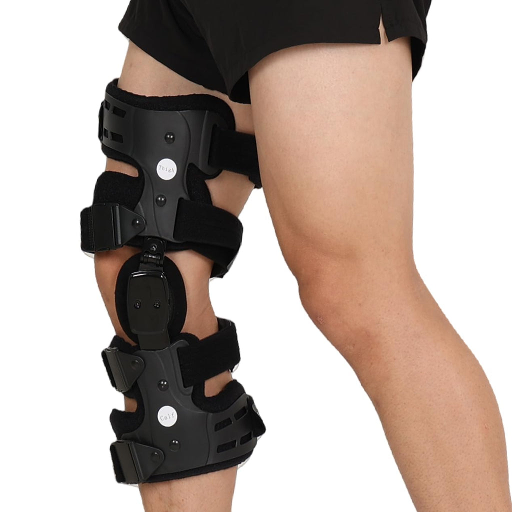Orthomen Lateral Unloader Knee Brace for Osteoarthritis, Arthritis Knee Pain Relief, Bone on Bone Joint Degeneration Offloader L1851 L1843 with Built in Hex Key, Outside (Right)