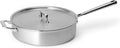 Misen 5-Ply Stainless Steel Sauté Pan with Lid - Versatile, Durable, Dishwasher and Oven Safe - Even Heating, Ergonoic Stay-Cool Handle - For Searing, Braising, and More - 3 QT