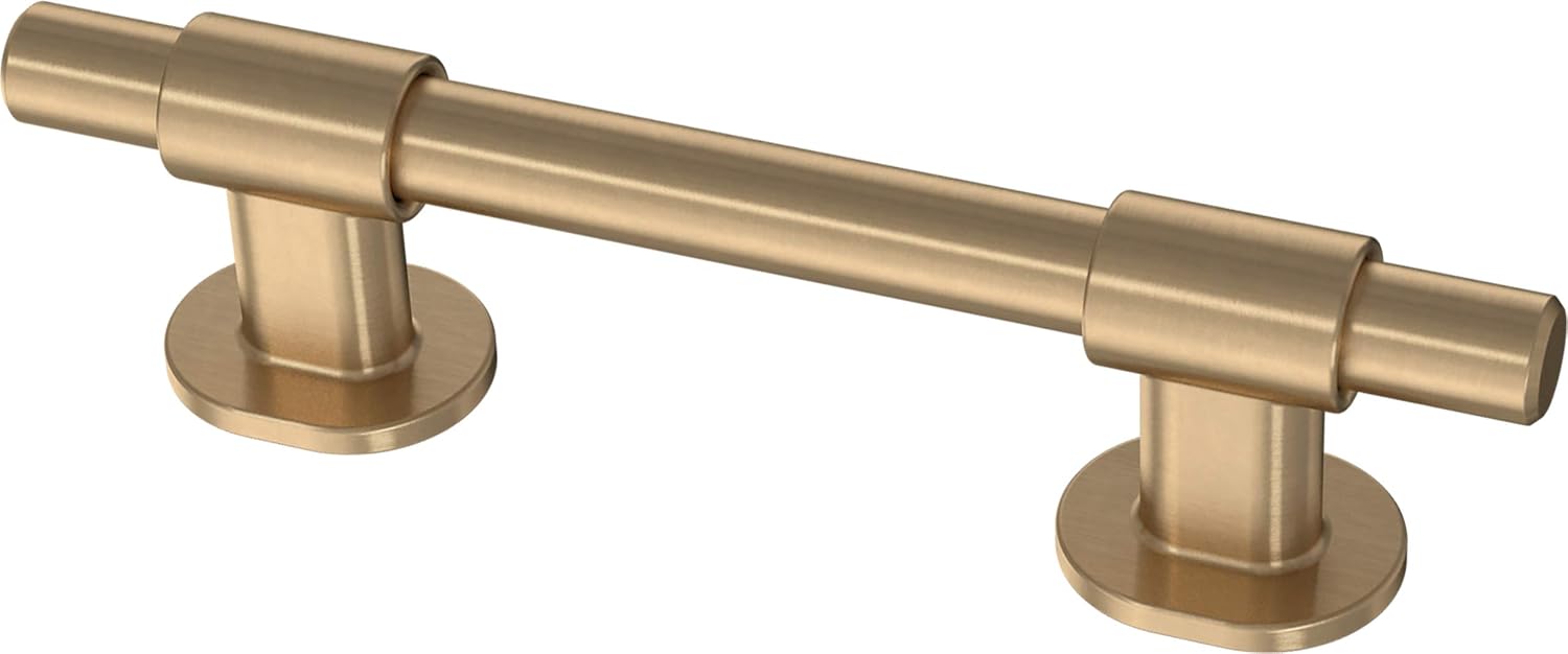 Franklin Brass Champagne Bronze Gold Cabinet Handles Adjustable Drawer Pulls for Kitchen Cabinet Knobs Dressers and Cupboards Fits 1-3/8 to 4' (35–102mm) Hole Center,Adjusta-Pull™,5 Count,(Pack of 10)