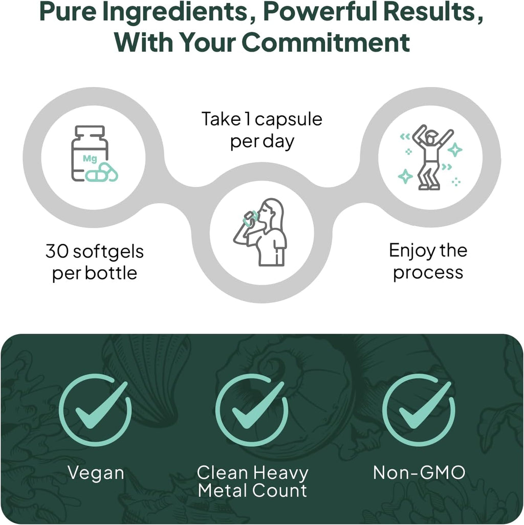 Organics Ocean Better D3 + K2-100% Organic VIT D3 and K2 Supplements with Maximum Bioavailability - Supports Bone Density, Calcium Balance, Immunity & Mood - 6-Pack, 180-Day Supply