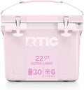 RTIC Ultra-Light Hard Cooler Insulated Portable Ice Chest Box for Drink, Beverage, Beach, Camping, Picnic, Fishing, Boat, Barbecue, 30% Lighter Than Rotomolded Coolers